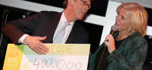 Enorme opbrengst benefietdiner "Dinner 2 remember"