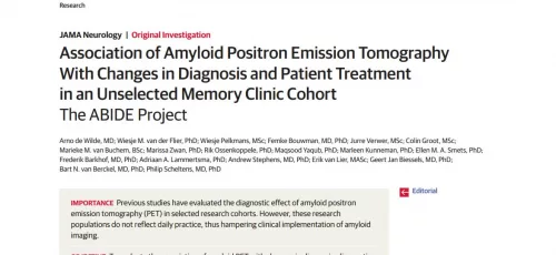 Het verbeteren van diagnose en behandeling met behulp van een amyloïd PET-scan
