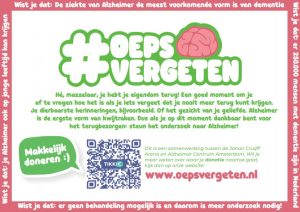 OepsVergeten, een nieuwe initiatief van Alzheimer Lab