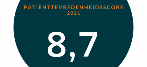 U waardeert ons via de patiëntervaringsmonitor met 8,7 2