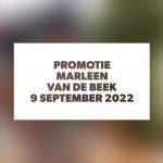 Promotie Marleen van de Beek