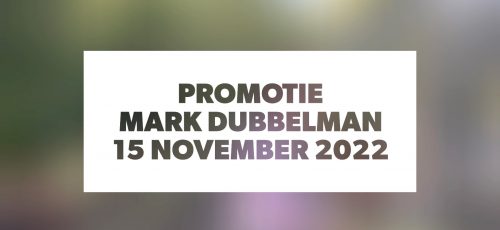 Promotie Mark Dubbelman