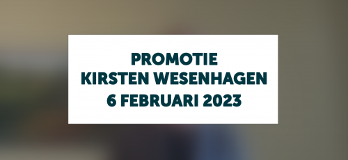 Promotie Kirsten Wesenhagen