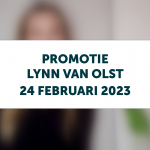 Promotie Lynn van Olst