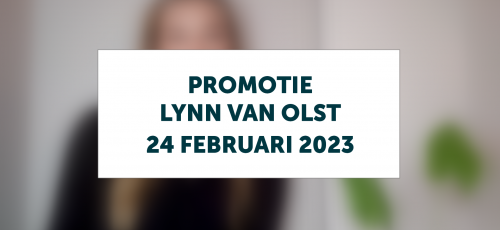 Promotie Lynn van Olst