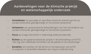 Aanbevelingen voor de klinische praktijk en wetenschappelijk onderzoek