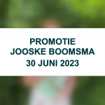 Promotie Jooske Boomsma