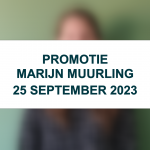 Promotie Marijn Muurling