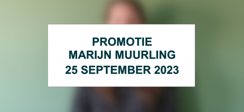 Promotie Marijn Muurling