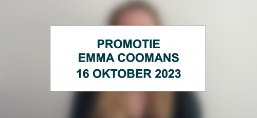 Promotie Emma Coomans