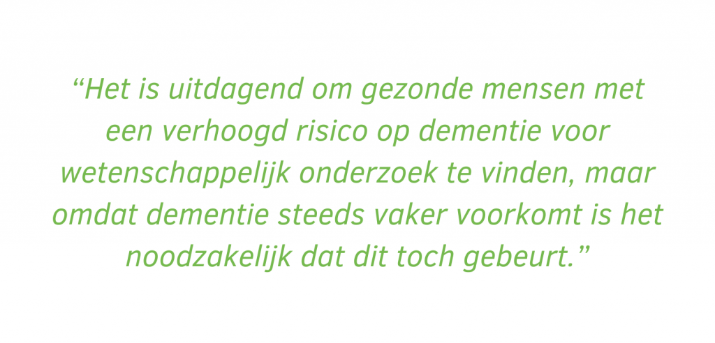 Interesse in genetische aanleg voor dementie quote